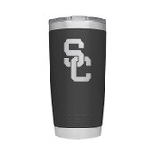 USC Trojans Yeti Black SC Interlock Engraved 20oz Rambler
